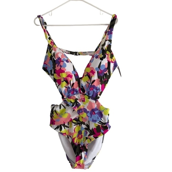 Bar III NWT One Piece Paradise Garden Monokini Size XL - Picture 5 of 14
